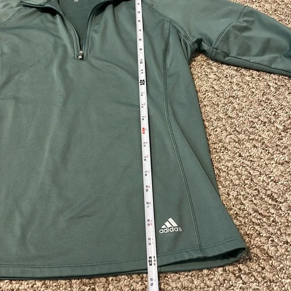 Women’s Green Adidas Golf 1/4 Quarter Zip - Picture 7 of 12